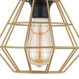 Lampa wisząca DIAMOND NEW BLACK/GOLD 4640