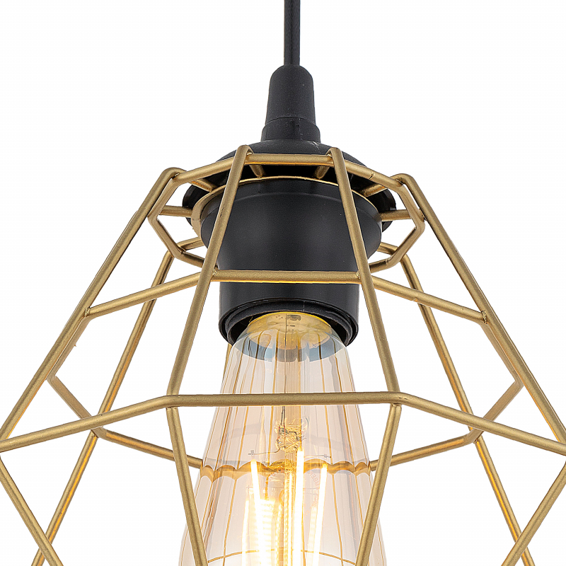 Lampa wisząca DIAMOND NEW BLACK/GOLD 4640
