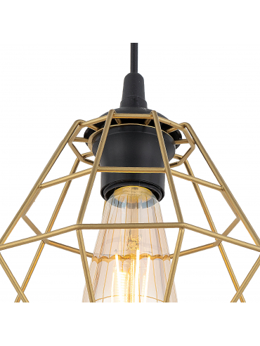 Lampa wisząca DIAMOND NEW BLACK/GOLD 4640