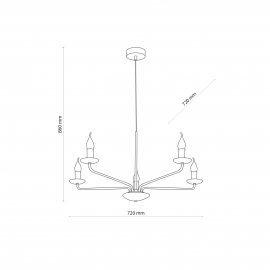 Lampa wisząca LIMAL 4612