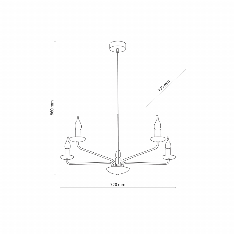 Lampa wisząca LIMAL 4612