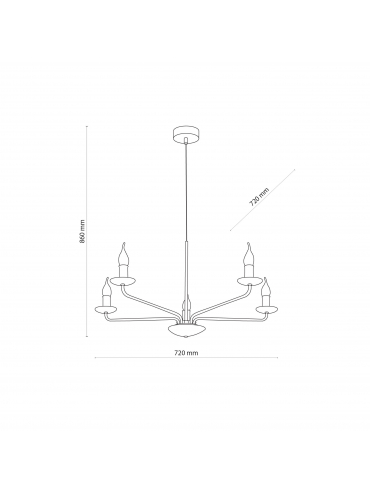 Lampa wisząca LIMAL 4612