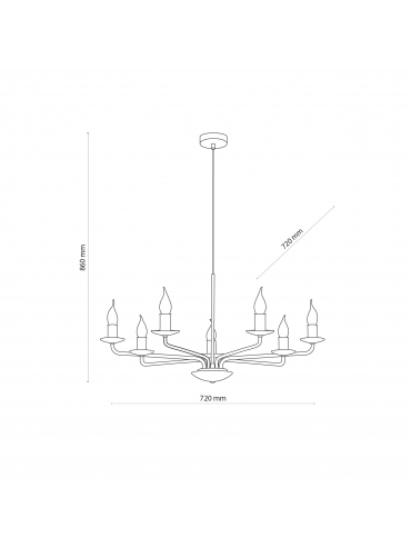 Lampa wisząca LIMAL 4613