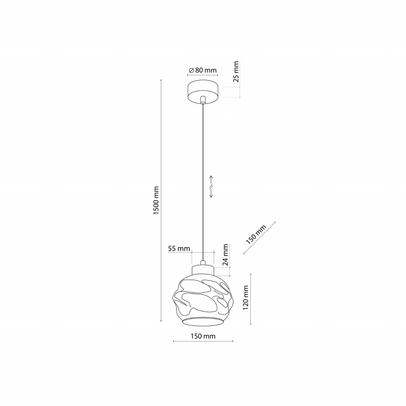 Lampa wisząca ZULIA 5724