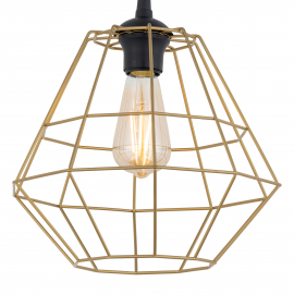 Lampa wisząca DIAMOND NEW BLACK/GOLD 4641