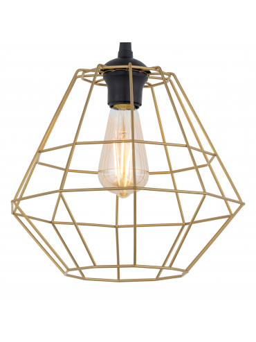 Lampa wisząca DIAMOND NEW BLACK/GOLD 4641