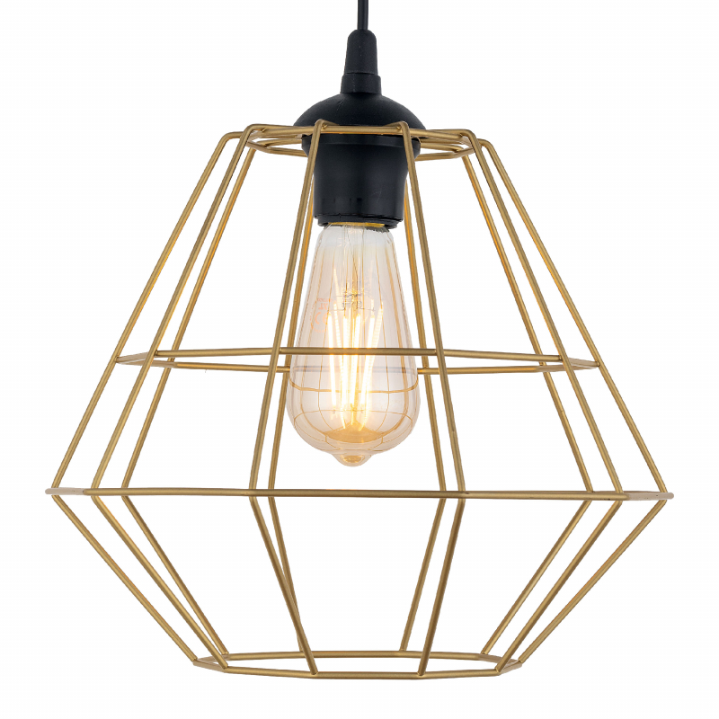 Lampa wisząca DIAMOND NEW BLACK/GOLD 4641