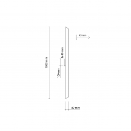 Kinkiet NAVI BLACK LONG 4510
