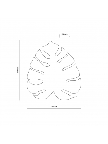 Kinkiet MONSTERA WOOD 5422
