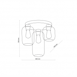 Lampa sufitowa MARCO GREEN 3318