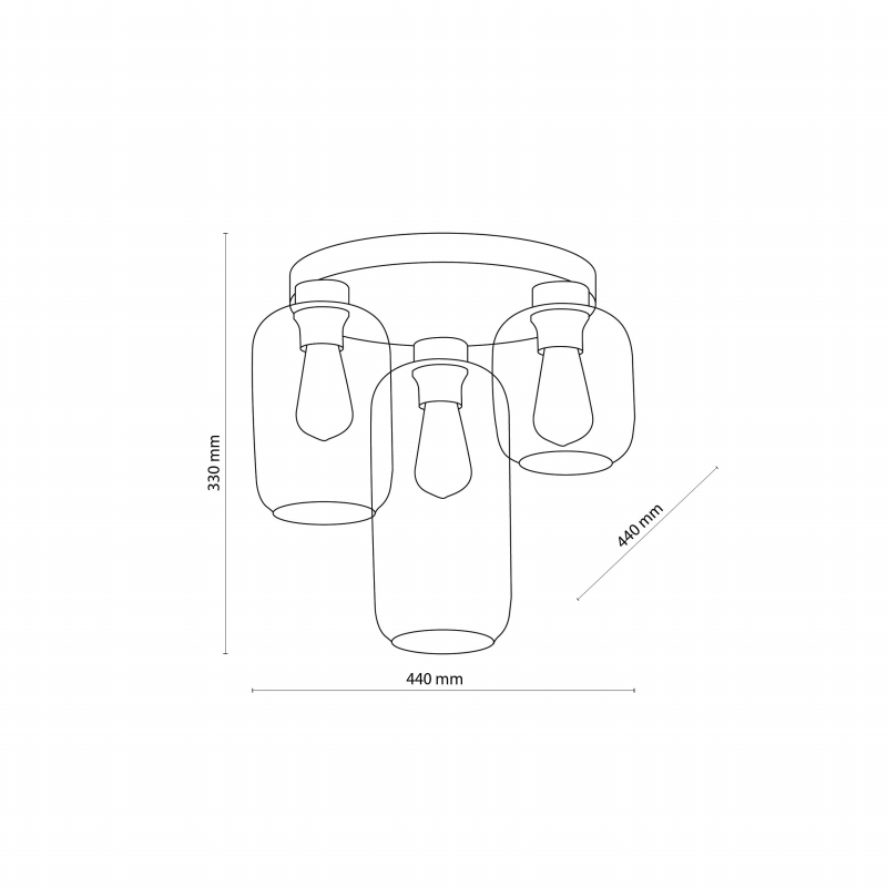 Lampa sufitowa MARCO GREEN 3318