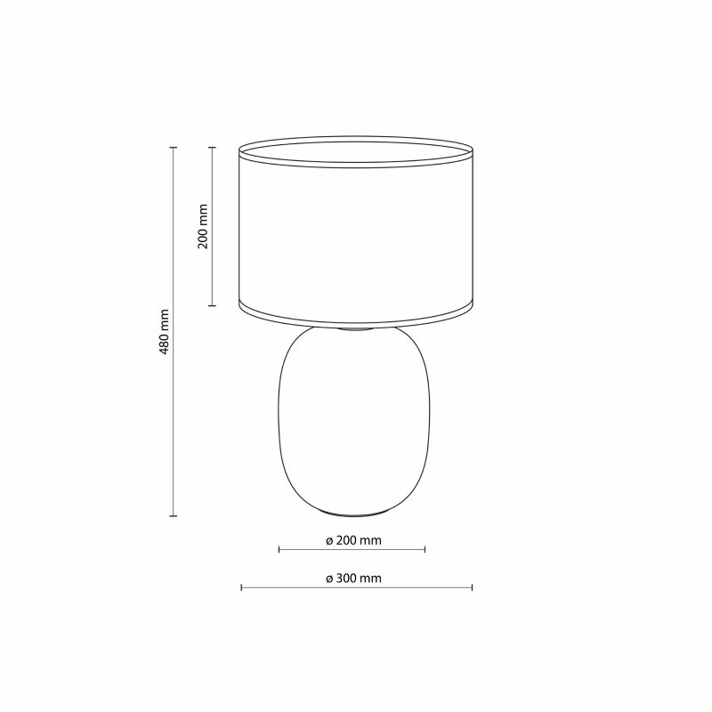 Lampa stołowa MELODY WHITE JUTA 5984