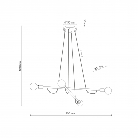 Lampa wisząca HELIX WOOD 4949