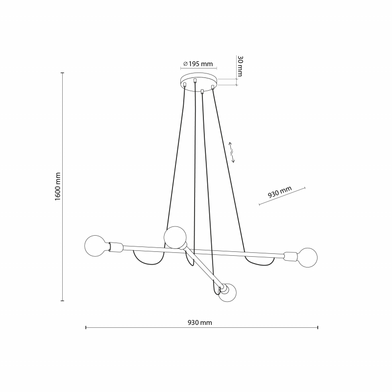 Lampa wisząca HELIX WOOD 4949