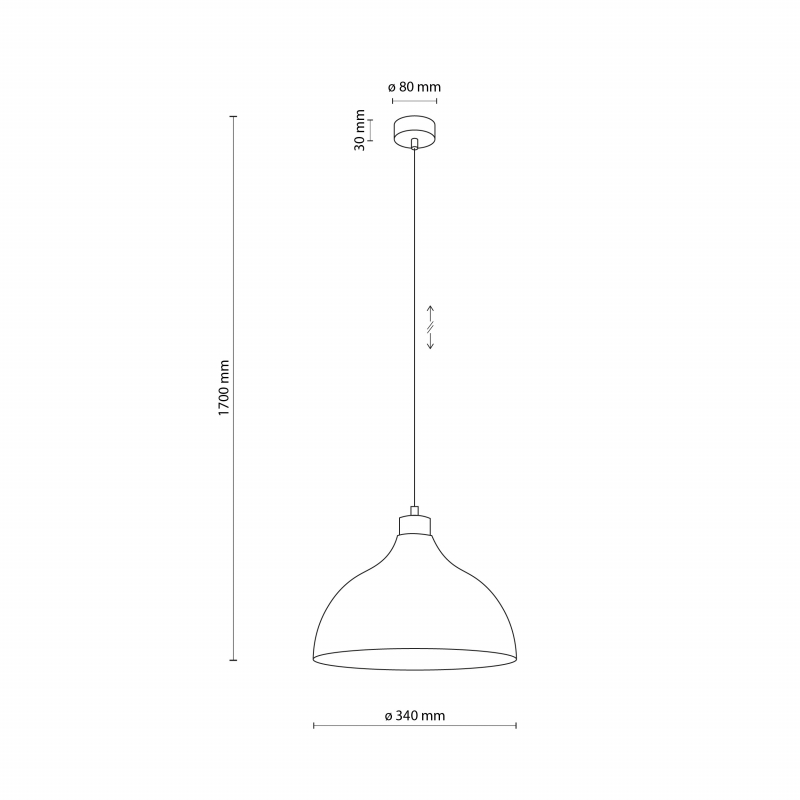 Lampa wisząca CAP BEIGE 5664