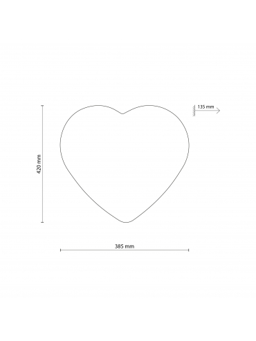 Lampa sufitowa HEART LEN 757
