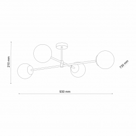 Lampa sufitowa CADIX GOLD 4607