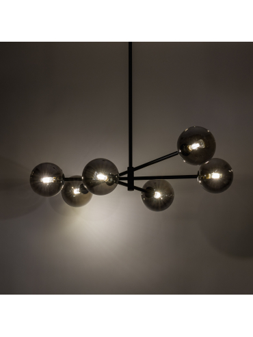 Lampa sufitowa SARIUS BLACK/GRAPHITE 6236