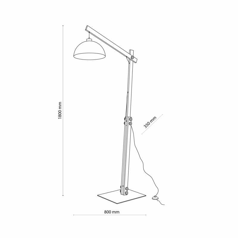 Lampa podłogowa OSLO WHITE 5592