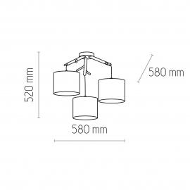 Lampa wisząca ALBERO WHITE 6553