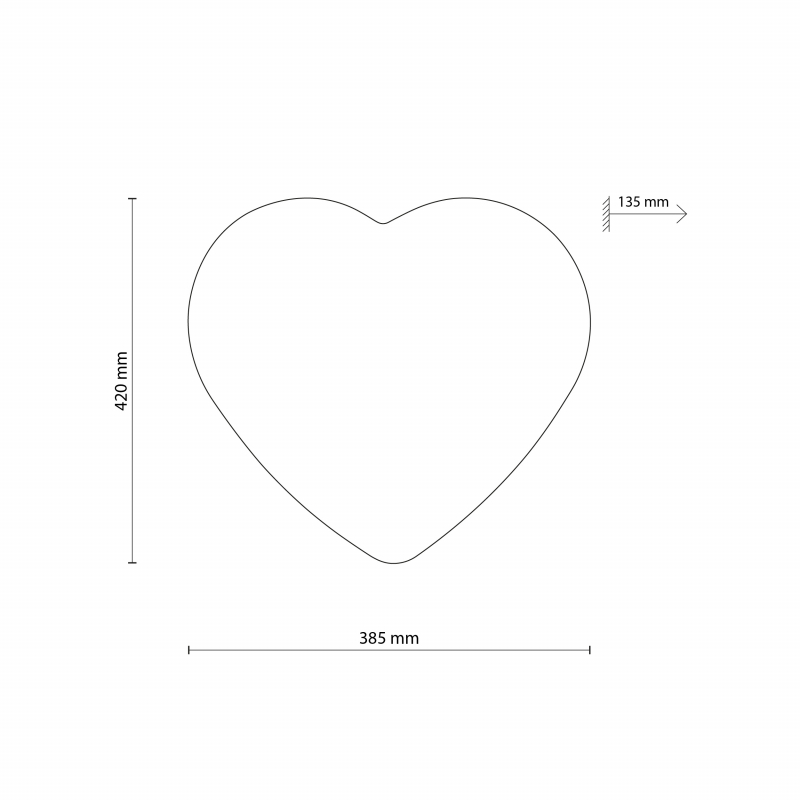 Lampa sufitowa HEART BLUE 5924