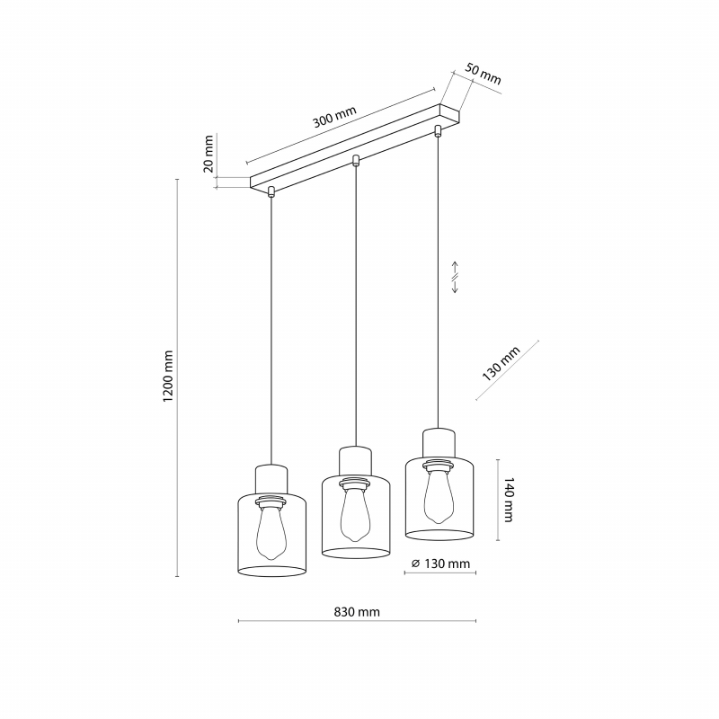 Lampa wisząca ORSON 4568