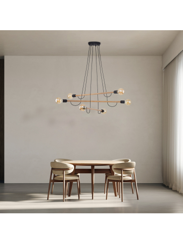 Lampa wisząca HELIX WOOD 4953