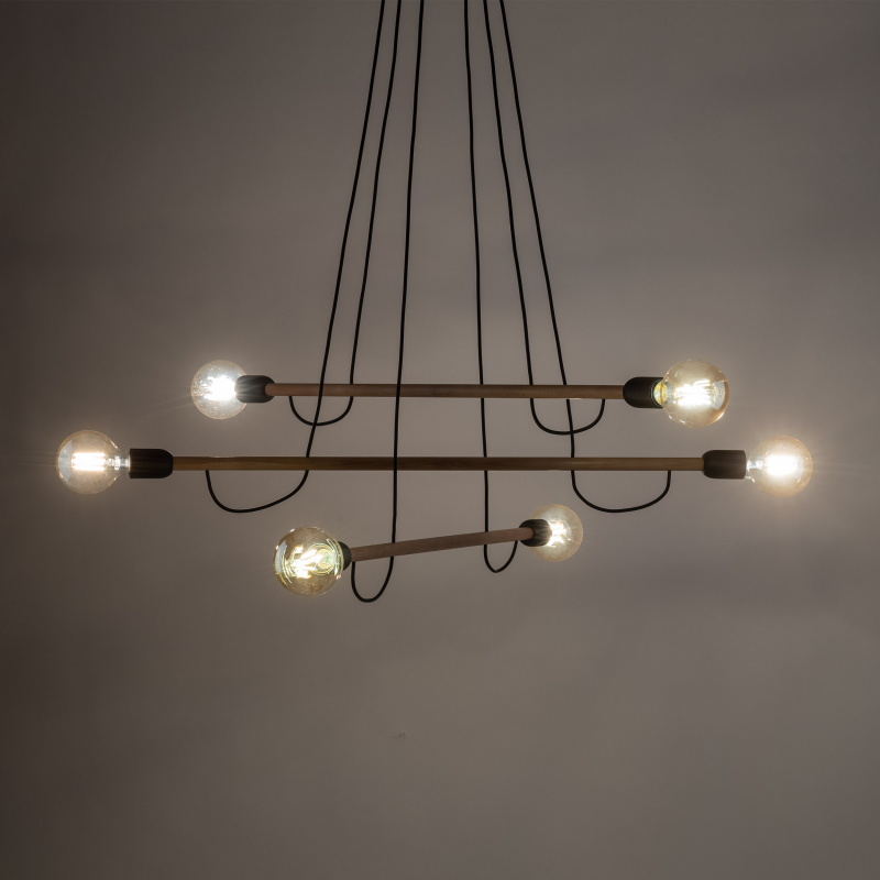 Lampa wisząca HELIX WOOD 4953