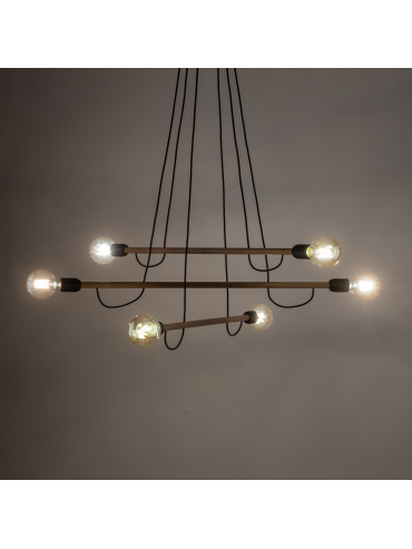 Lampa wisząca HELIX WOOD 4953
