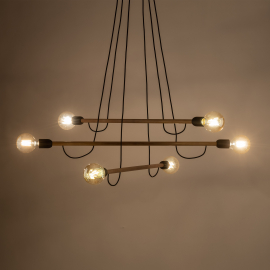 Lampa wisząca HELIX WOOD 4953