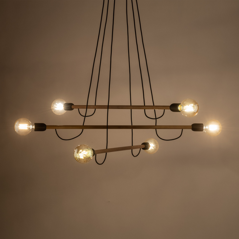 Lampa wisząca HELIX WOOD 4953