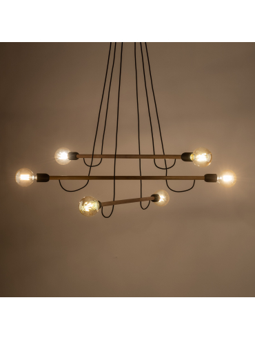 Lampa wisząca HELIX WOOD 4953