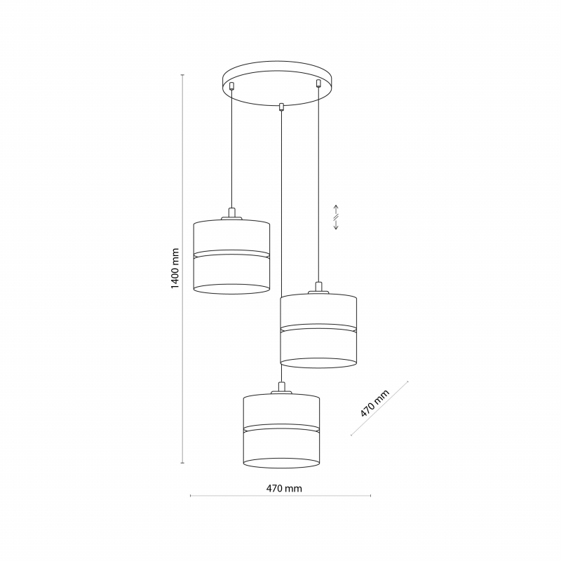 Lampa wisząca LINOBIANCO 6575
