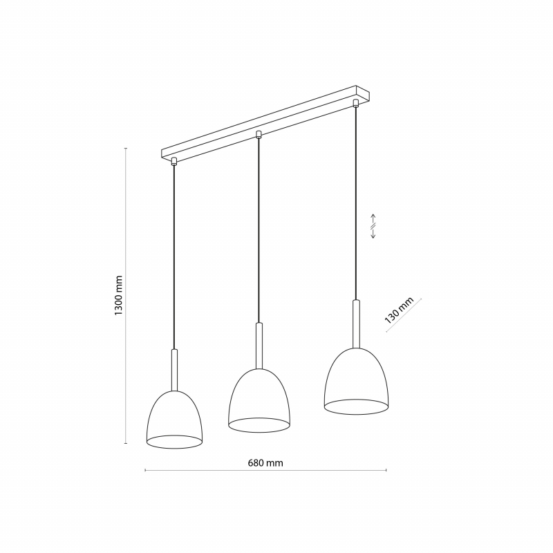 Lampa wisząca NORD WHITE 4869