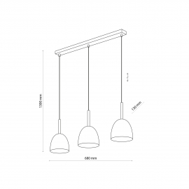 Lampa wisząca NORD BLACK 4871