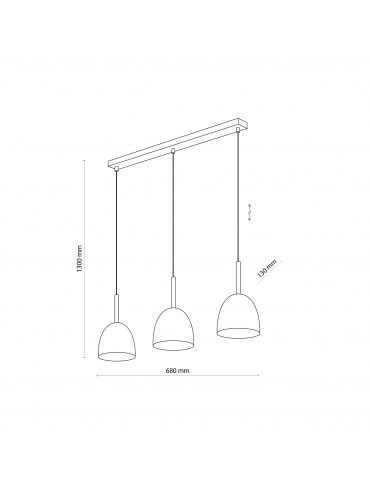 Lampa wisząca NORD BLACK 4871