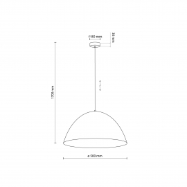Lampa wisząca FARO NEW BLACK L 6006
