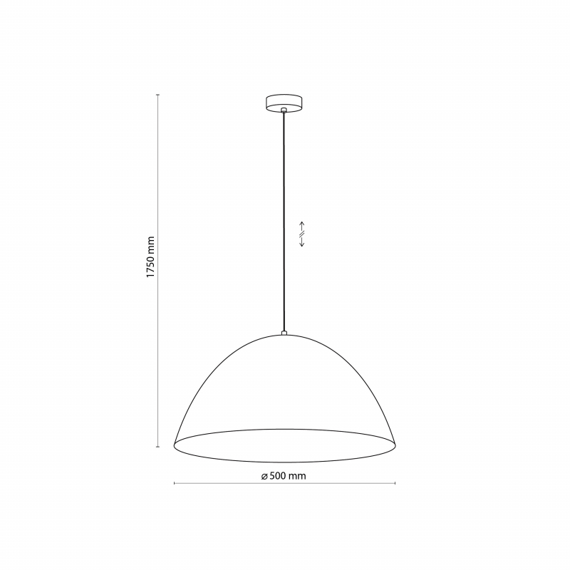 Lampa wisząca FARO NEW BLACK L 6006