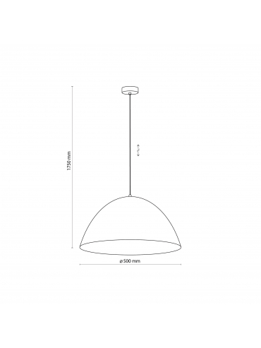 Lampa wisząca FARO NEW BLACK L 6006