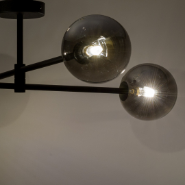 Lampa sufitowa SARIUS BLACK/GRAPHITE 6235