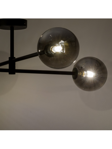 Lampa sufitowa SARIUS BLACK/GRAPHITE 6235