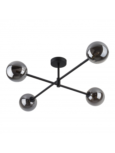 Lampa sufitowa SARIUS BLACK/GRAPHITE 6235