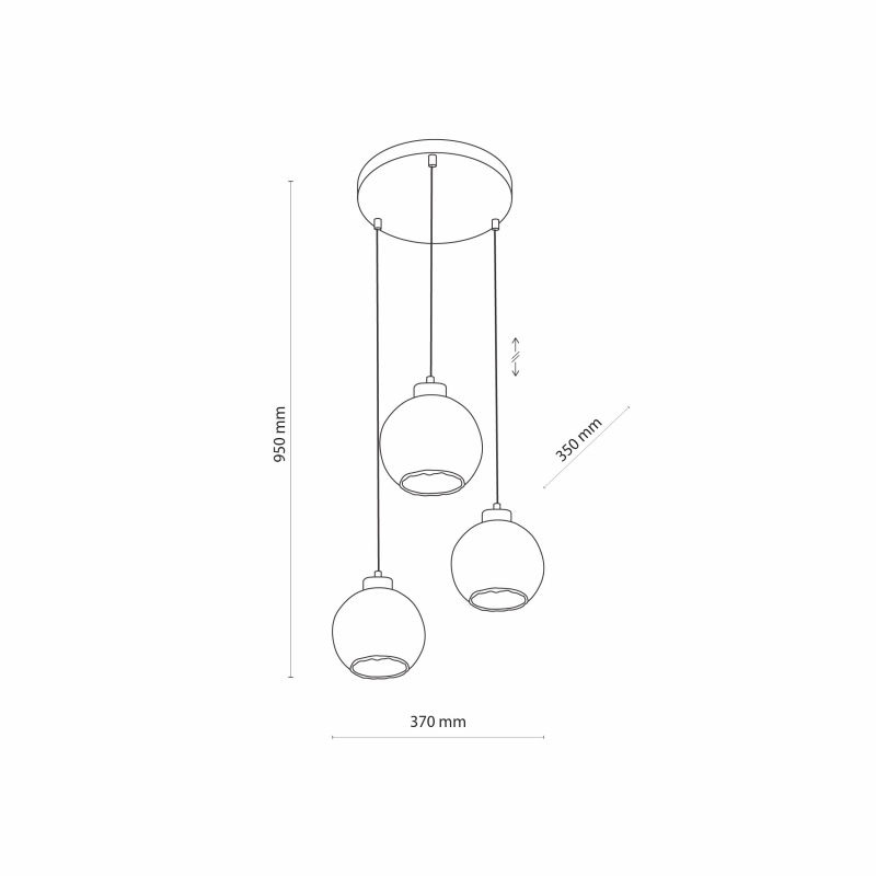 Lampa wisząca DEVI AMBER 4637