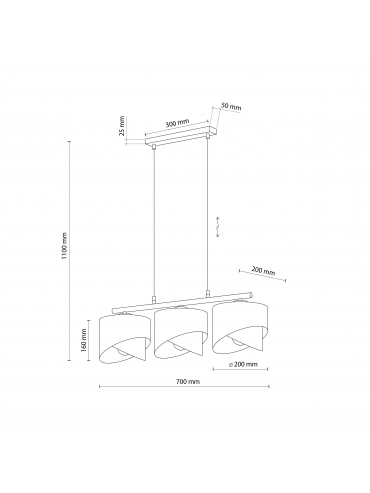Lampa wisząca GRANT WHITE 4821