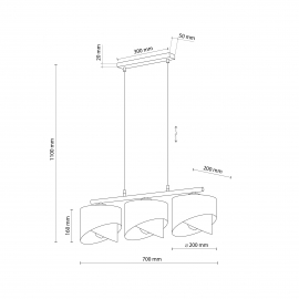 Lampa wisząca GRANT BLACK 4824