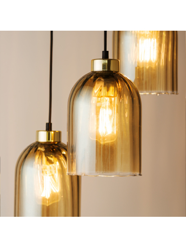Lampa wisząca SATIPO AMBER 5624