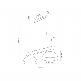 Lampa wisząca OSLO BROWN 4507