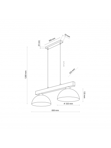Lampa wisząca OSLO BROWN 4507