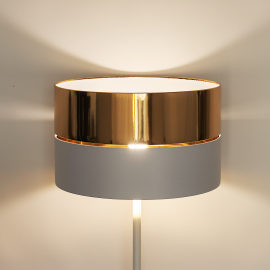 Lampa podłogowa HILTON WHITE/GOLD 5074