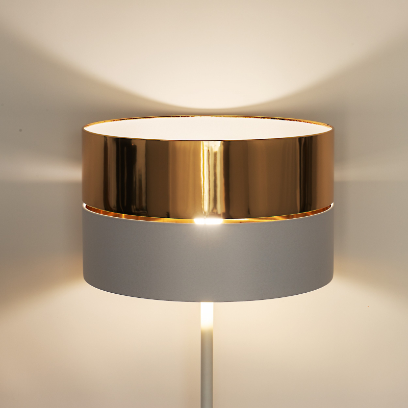 Lampa podłogowa HILTON WHITE/GOLD 5074